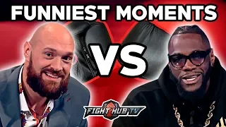 THE FUNNIEST MOMENTS FROM THE DEONTAY WILDER VS TYSON FURY PRESS TOUR