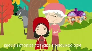 Engelska barnböcker - Lilla Rödluvan - Little Red Riding Hood - Engelska för barn - Dinolingo