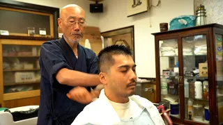 💈🇯🇵Yamaguchi Barber Shop, a long-established barber shop , haircut, shampoo, massage, and shave ASMR