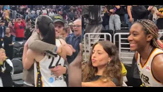 Caitlin Clark Meets Ashton Kutcher, and Aliyah Boston Selfies in LA after Indiana Fever first Win!!!