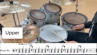 How to play Drums lesson 3 Tango