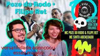 Roqueiros reagindo a RAP - MC Poze + Filipe Ret | Me Sinto Abençoado [Primeira Reação VST]