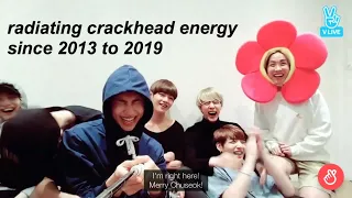 bts being crackheads throughout the years