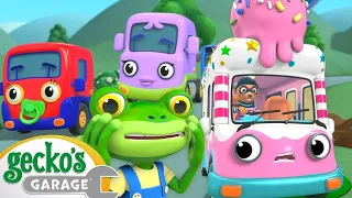 Ice Cream Thief | Gecko's Garage | Buster and Friends | Kids Cartoons