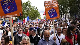 Manifestaciones en Europa contra el pase sanitario | Más de 200 000 personas en Francia