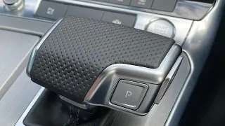 Audi A6/A7 C8 Perforated Leather Gear Changer Brace Retrofit