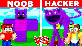 NOOB vs HACKER: I Cheated In a CATNAP Build Challenge!