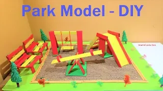 Park Model Making Craft Ideas | DIY project at home | HowToFunda  | still model