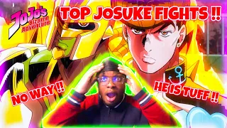 Non Jojo Fan Reacts - Josuke Badass Moments Reaction Josuke Dorarara