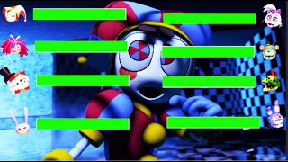 FNAF Security Breach vs The Amazing Digital Circus animation with HEALTHBARS Round 2 Episode 2