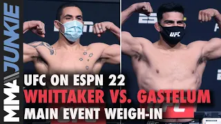 Robert Whittaker, Kelvin Gastelum make weight successfully, their bout is official | UFC on ESPN 22