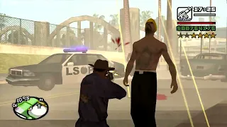 Gang Wars with a 4 Star Wanted Level - part 11 - GTA San Andreas - from the FPV Starter Save