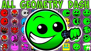 ALL GEOMETRY DASH Test | FNF Character Test | Gameplay VS Playground