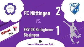 Oberliga Baden-Württemberg: FCN - FSV 08 Bietigheim-Bissingen 2 : 1 (0:1)