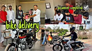 Meri Dream Bike(#interceptor 650🫶🏻)ki delivery ||Taking Delivery of my dream Bike(i#nterceptor 650