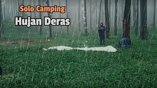 SOLO CAMPING HEAVY RAIN || ENJOY THE NIGHT ATTEMPT ALONE IN THE FOREST || PERFECT ❗