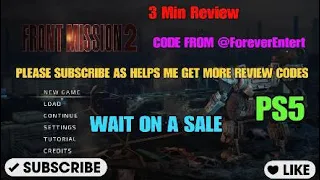 Front Mission 2 Remake 3 Min Review