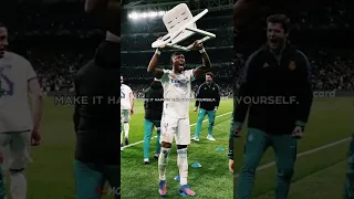 Alaba celebrating with a chair