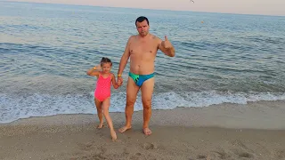 🌊 Вечерние купания Чёрное море Пляж Затока Рута 👍Семейный отель Ruta Family Club Hotel 2020 👌