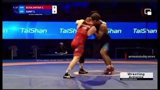 Suren Aghajanyan U20 golden medal 20.08.2023