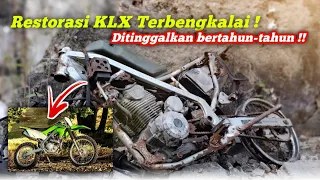 Kawasaki KLX 150 ini sudah terbengkalai bertahun-tahun‼️Kita Restorasi dari NOL🔥 part 1