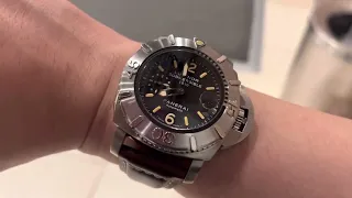 想買咗好耐終於入手，霸氣￼十足T DIALPANERAI  SUBMERSIBLE 194 2500M