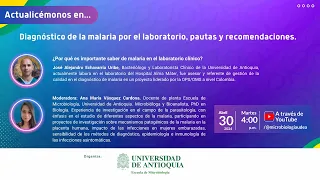 Actualicémonos en diagnóstico de la malaria por el laboratorio, pautas y recomendaciones - 30/04/24