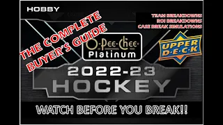 2022-23 O-Pee-Chee Platinum Hockey - Buyer's Guide! Investment Info & Case Break Simulations