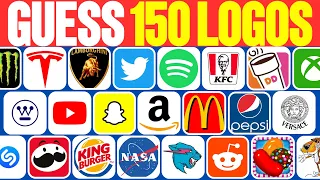 Guess The Logos in 3 Seconds | 150 Logos Quiz | Easy, Medium, Hard, Impossible