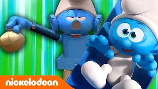 Los Pitufos | Desastre del robot de pañales | Nickelodeon en Español