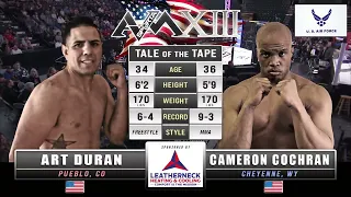 AVM 13: Art Duran vs Cameron Cochran