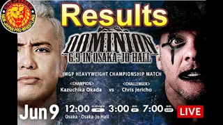 Chris Jericho vs. Kazuchika Okada - NJPW Dominion 2019 Results