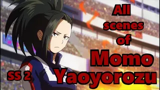 'All' Scenes of Momo Yaoyorozu in Season 2 (BNHA)