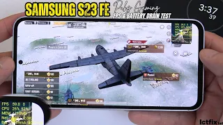 Samsung Galaxy S23 FE PUBG Gaming test | Exynos 2200, 120Hz Display
