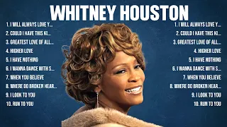 Whitney Houston Top Of The Music Hits 2024   Most Popular Hits Playlist