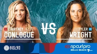 Courtney Conlogue vs. Tyler Wright -  Semifinals, Heat 1 - Rip Curl Pro Bells Beach 2017 (W)
