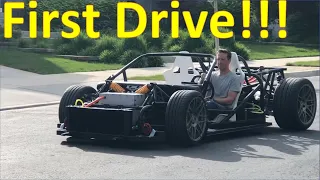 Electric Supercar First Drive - DIY Electric Car, DIY Supercar, Homemade Supercar