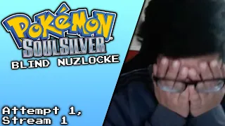 Pokémon SoulSilver Blind Nuzlocke - Stream 1 (SyKo)