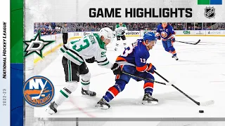 Stars @ Islanders 1/10 | NHL Highlights 2023