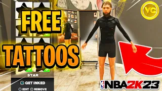 HOW TO GET BLACKOUT TATTOOS FOR FREE IN NBA 2K23!!