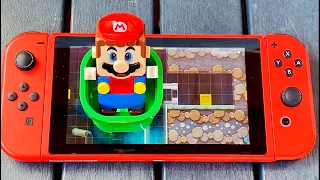 Lego Mario picks up the box from the Nintendo Switch game for Peach. What's the box for? #legomario