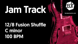 12/8 Fusion Shuffle Jam Track in C minor - BJT #46