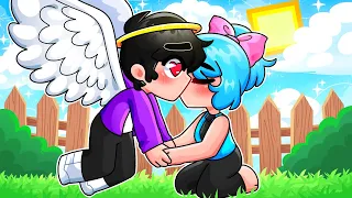 ¡SRJUANCHO ANGEL Y SRTACATANA SE BESAN! 😱💖 UN ANGEL SE ENAMORA DE UNA HUMANA😍 SRJUANCHO MINECRAFT