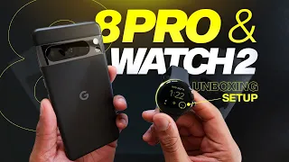 Google Pixel 8 Pro With Pixel Watch 2 Unboxing & Setup From #teampixel