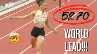 Sydney McLaughlin-Levrone Runs World-Leading 52.70 In Her First 400m Hurdles Race Since 2022!