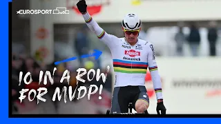 SIMPLY UNSTOPPABLE! 😎 | Zonhoven World Cup Men's Cyclo-Cross Highlights | Eurosport