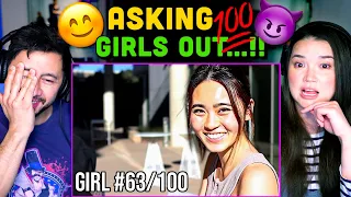 Asking Out 100 GIRLS To Get Over Fear of Rejection REACTION! | yankeesam11