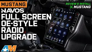 2015-2022 Mustang Navos Full Screen OE-Style Radio Upgrade with Navigation Review & Install