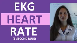 EKG Rhythm  | How to Count the Heart Rate on EKG strip 6 (six) Second Rule