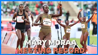KENYA'S MARY MORAA SMASHES 800M GOLD! Dances And Hypes Crowd After Race!